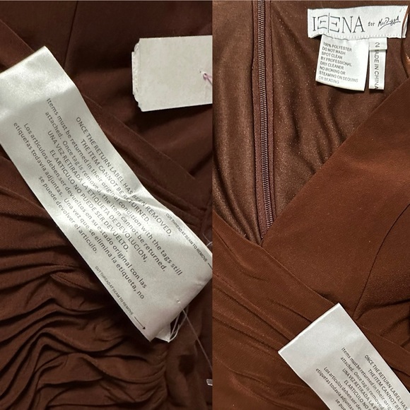 IEENA FOR MAC DUGGAL
Ruched Stretch Jersey V-Neck Gown size 2 - Picture 2 of 12